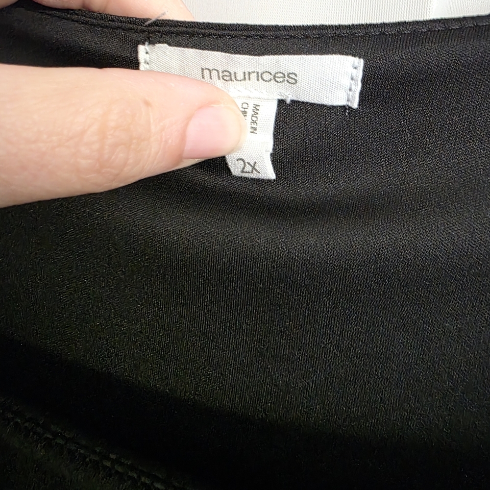 Maurices Black Boxy Long Sleeve Blouse - Picture 4 of 9